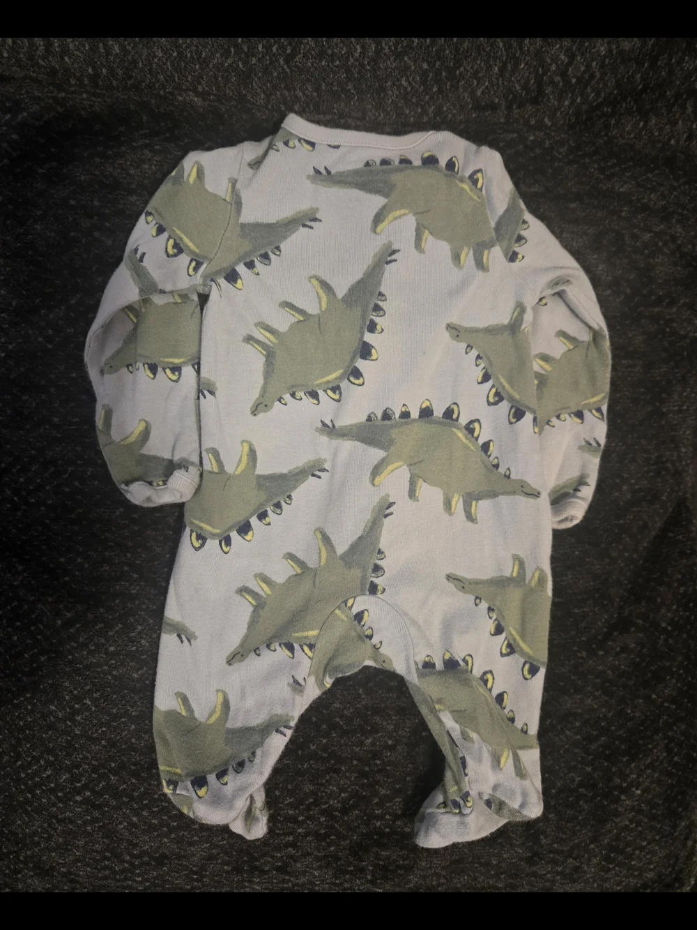 3-Piece Baby Footed Sleepers - Dinosaurs, Dalmatians, Lions - Blue, Gray, Cream
